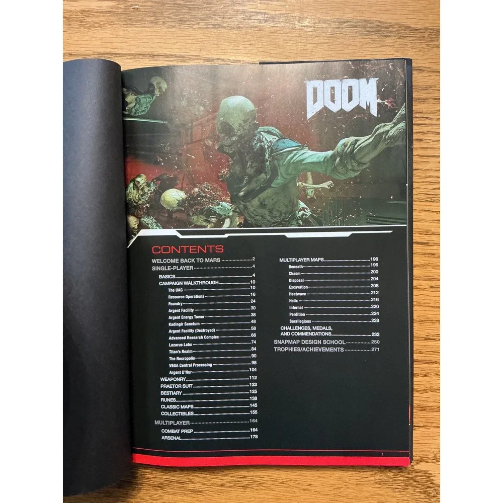 DOOM Collector's Edition Strategy Guide Hardcover Prima Games 2016 Walkthrough